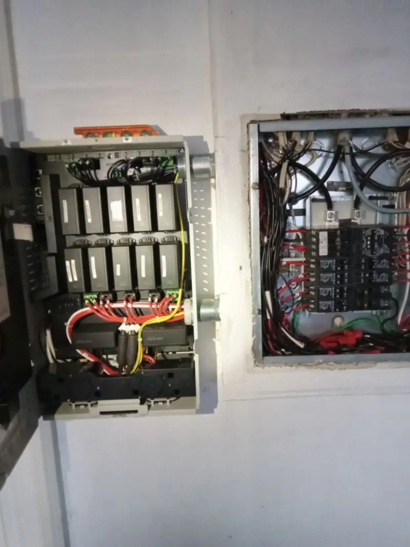 Electrical panel upgrade completed for Indoor Lighting Installation in Anderson Creek